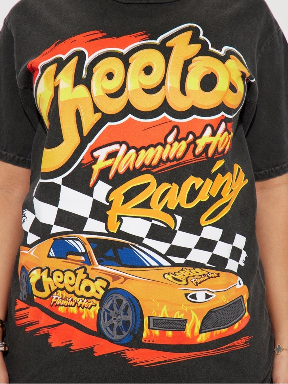 Flamin Hot In These Streets Graphic Tee - S - Picture 3 of 7